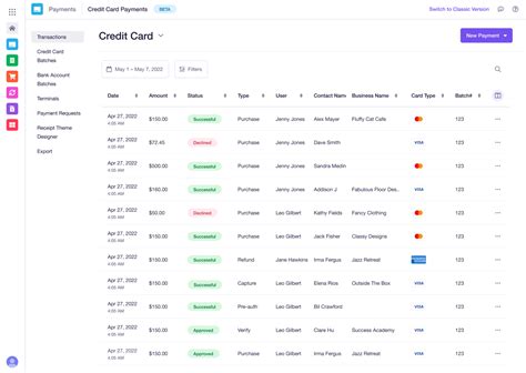 check credit card transaction history.